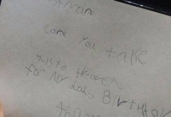 Малко момченце написа писмо до мъртвия си баща! Отговорът, който получи, разплака цялата мрежа (СНИМКИ)