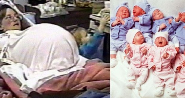 През 1997 г. тя роди седемзнаци а после мъжът ѝ я изостави. Ето как изглеждат днес тя и децата: