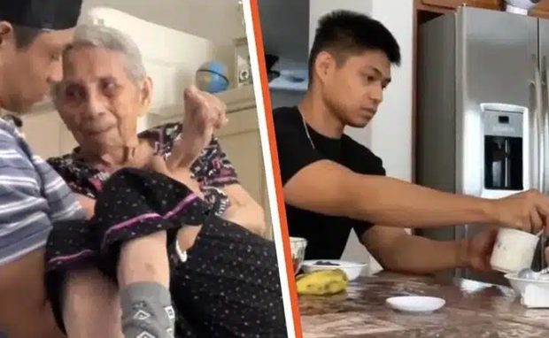 Внук се грижи за 96-годишната си баба за да не я изпратят в старчески дом