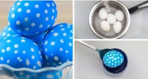 Хитър начин за боядисване на яйца - на елегантни точки! От лесно по-лесно: