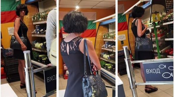 Дама в малка черна рокля краде на поразия от клиентите на магазини / СНИМКИ