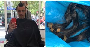 Филип Буков дарил косата си на болни жени