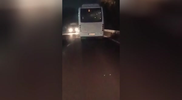 Нечувано нарушение - автобус с пътници кара без светлини в тъмното на Околовръстното на Пловдив