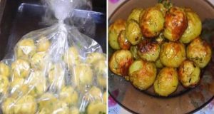 Картофи с чесън запечени в плик – най-добрата рецепта