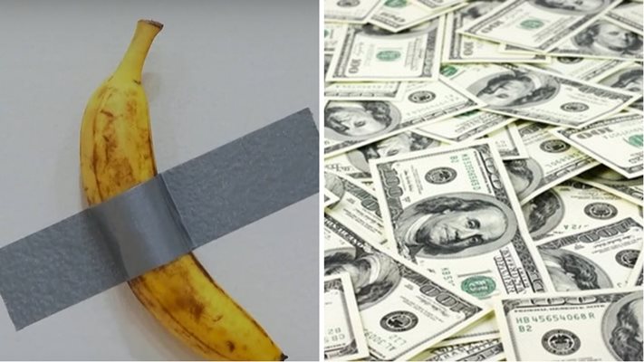 $6.2 млн. за банан, залепен с тиксо за стена