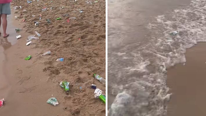 Созопол затъна в боклуци след "Джулай морнинг" (ВИДЕО)