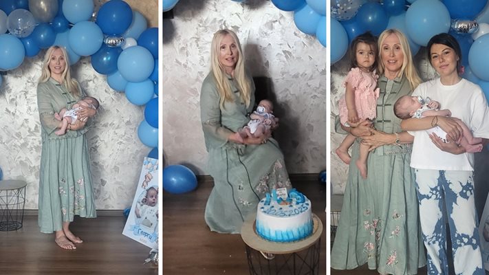 Кристина Димитрова показа най-малкия внук