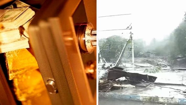 Огромен сейф със злато и пари отнесен от потопа в Царево