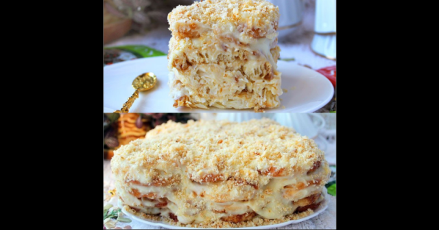 Ето как рускините правят Наполеон за 10 минути и става дваж по-вкусен! Без точене и печене на кори а става крехък и сочен