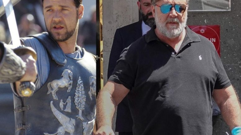 Ръсел Кроу отслабна с 25 кг без диета: Той спря 1 навик, мазнините изчезнаха, както и болките в ставите!