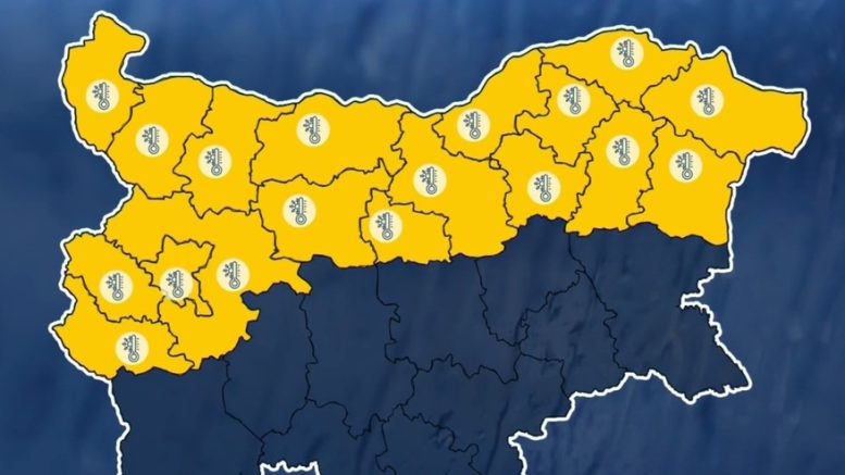 Жълт код за опасно ниски температури за 18 области, в планините ще се усещат до -47 градуса