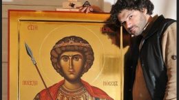 След катастрофа Георги Дончев започва да рисува икони, сега изписва православен храм във Франция