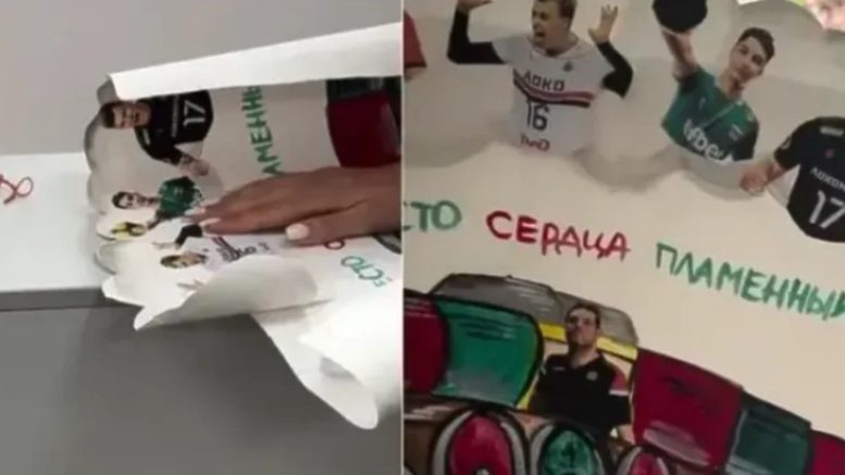 Скандал в Русия с Мони Николов: Не пуснаха малко дете с негов плакат с жълто - синя топка