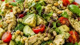 Лятна пилешка салата с ресторантски вкус: Само около 400 калории и готова за минути